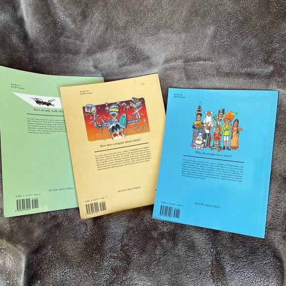 Highlights Paperback Books for Children Lot of 3 answers questions kids Vintage - Picture 3 of 9